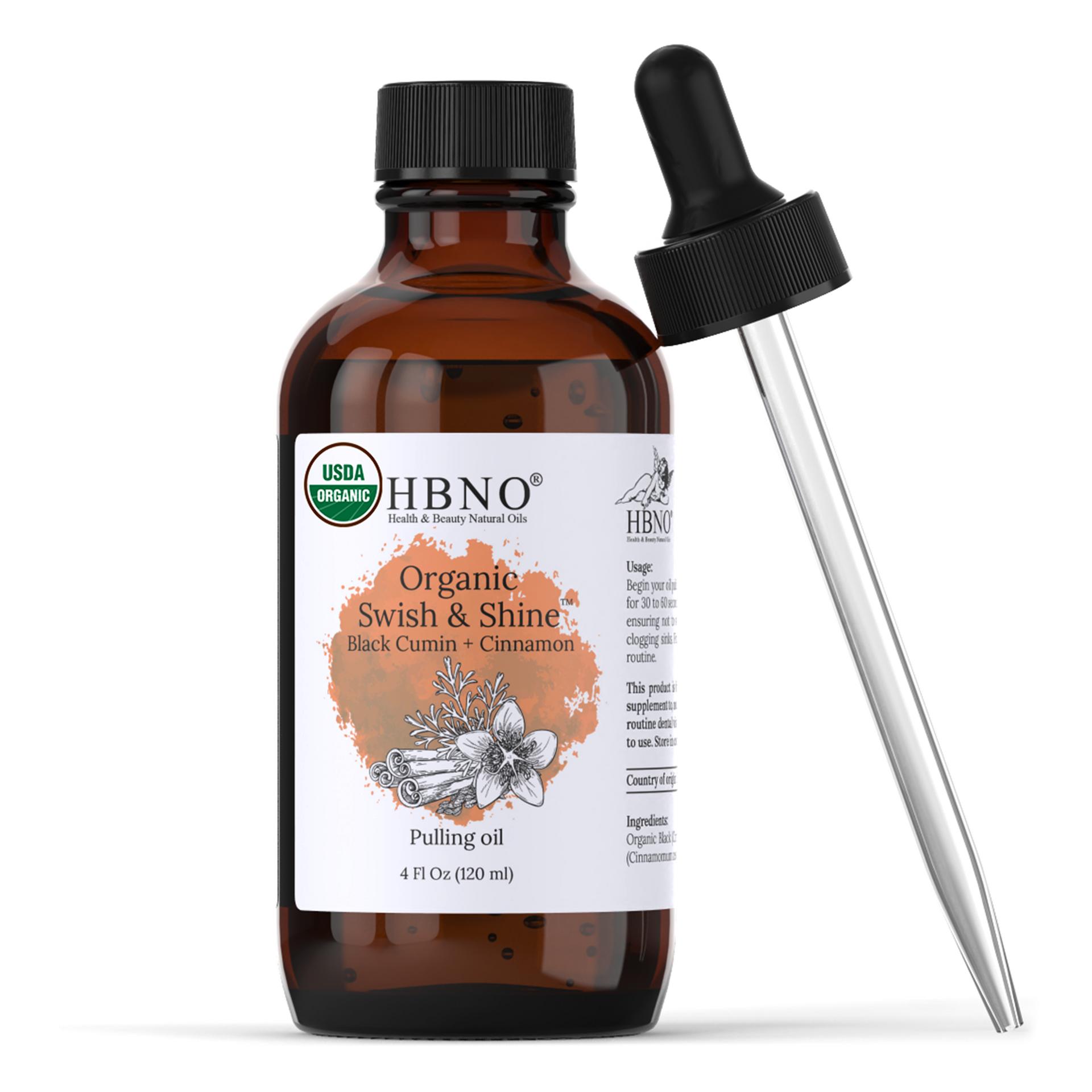 Organic Swish & Shine Black Cumin + Cinnamon Organic Swish & Shine Black Cumin + Cinnamon Pulling Oil