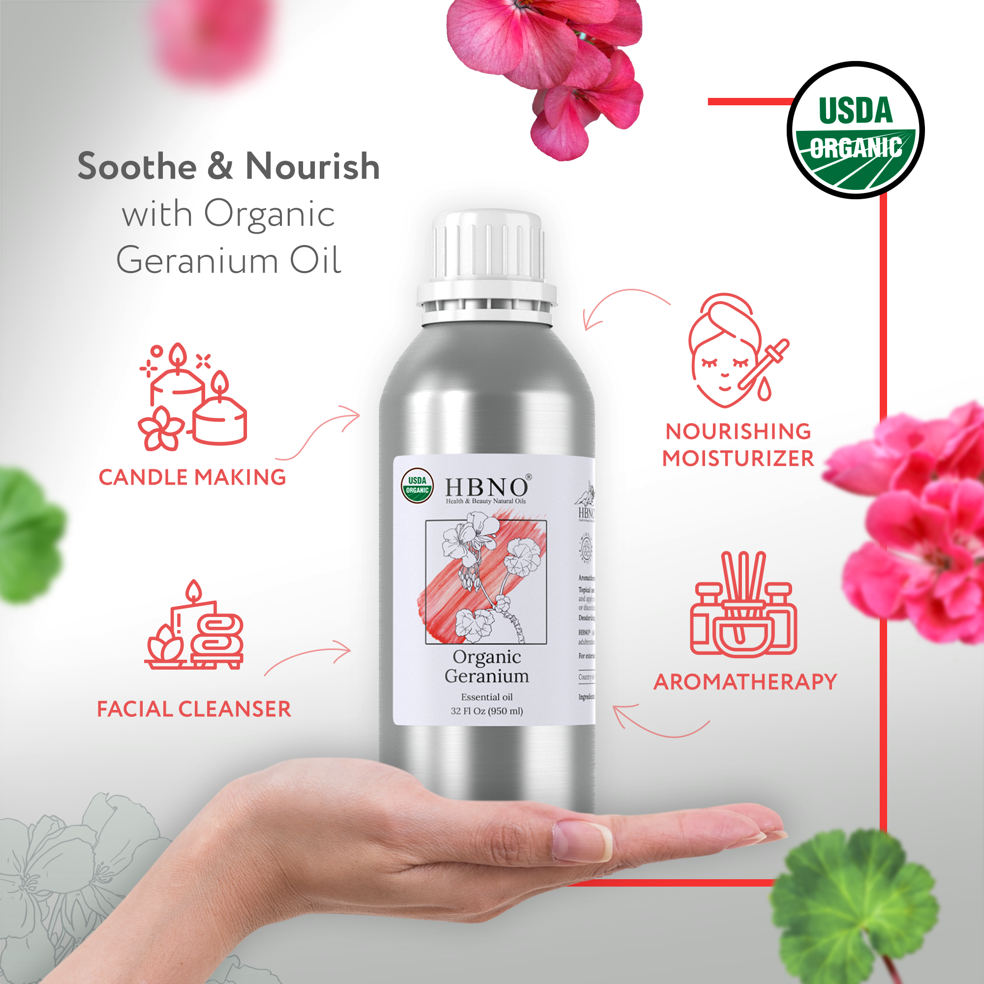 Geranium Essential Oil Organic Geranium Essential Oil Organic