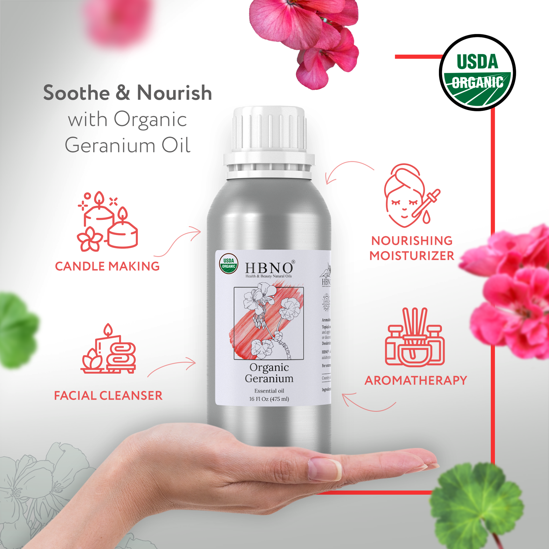 Geranium Essential Oil Organic Geranium Essential Oil Organic