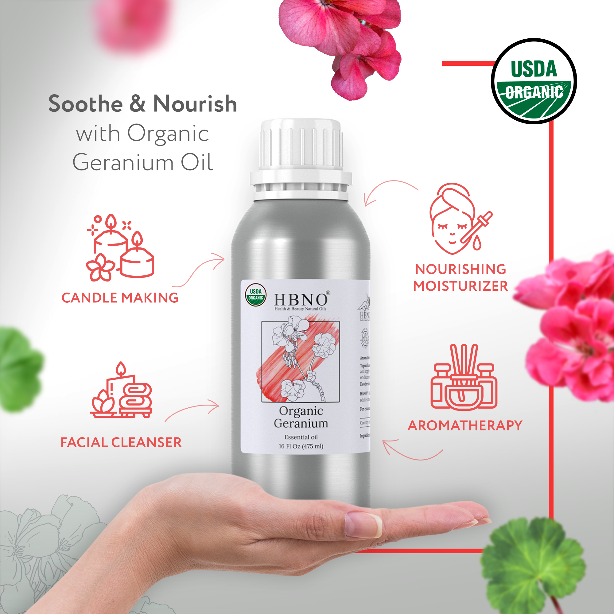 Geranium Essential Oil Organic Geranium Essential Oil Organic