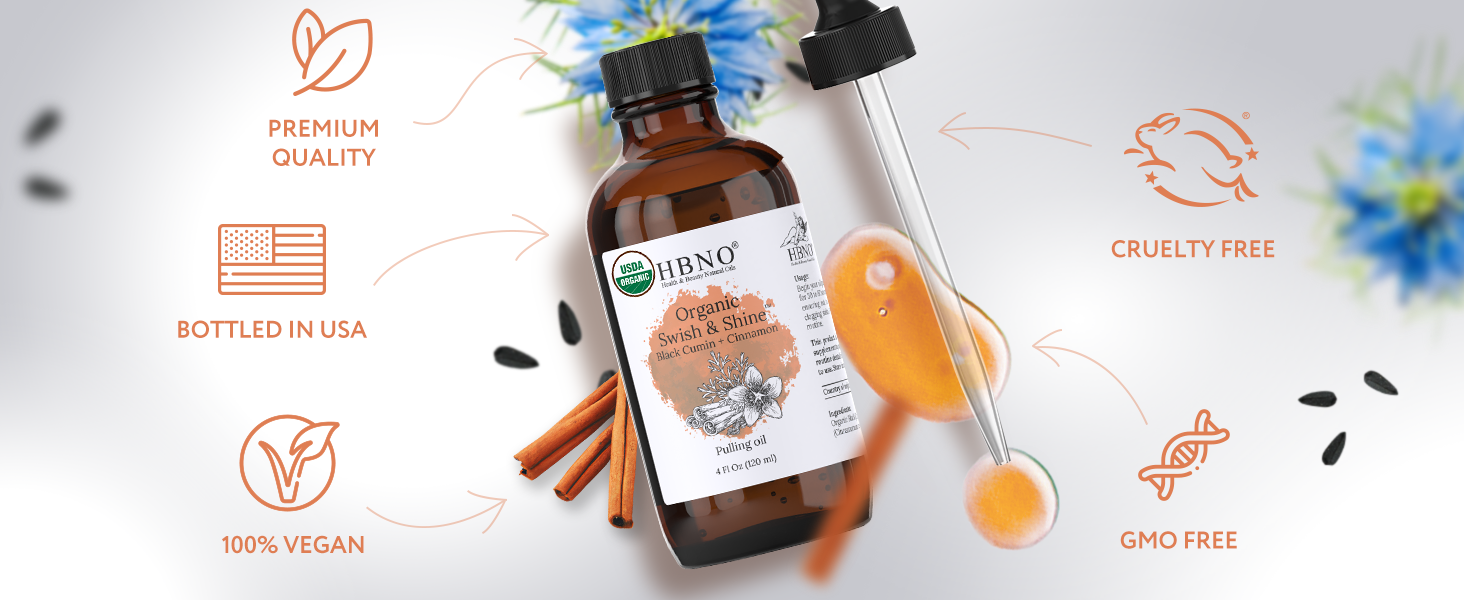 Organic Swish & Shine Black Cumin + Cinnamon Organic Swish & Shine Black Cumin + Cinnamon