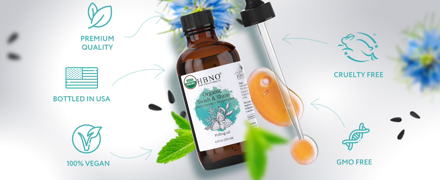 Organic Swish & Shine Black Cumin + Peppermint Organic Swish & Shine Black Cumin + Peppermint