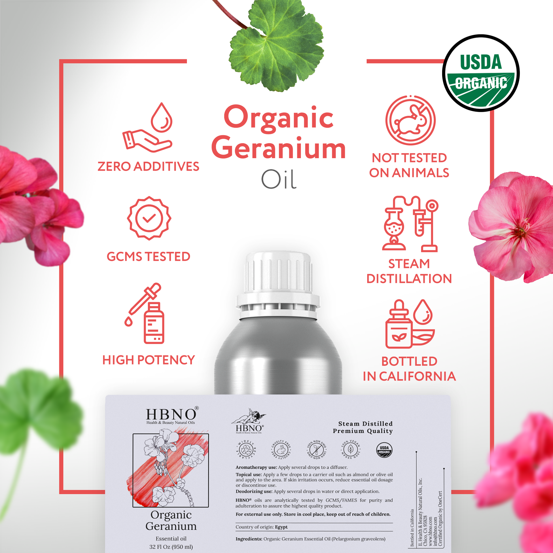 Geranium Essential Oil Organic Geranium Essential Oil Organic