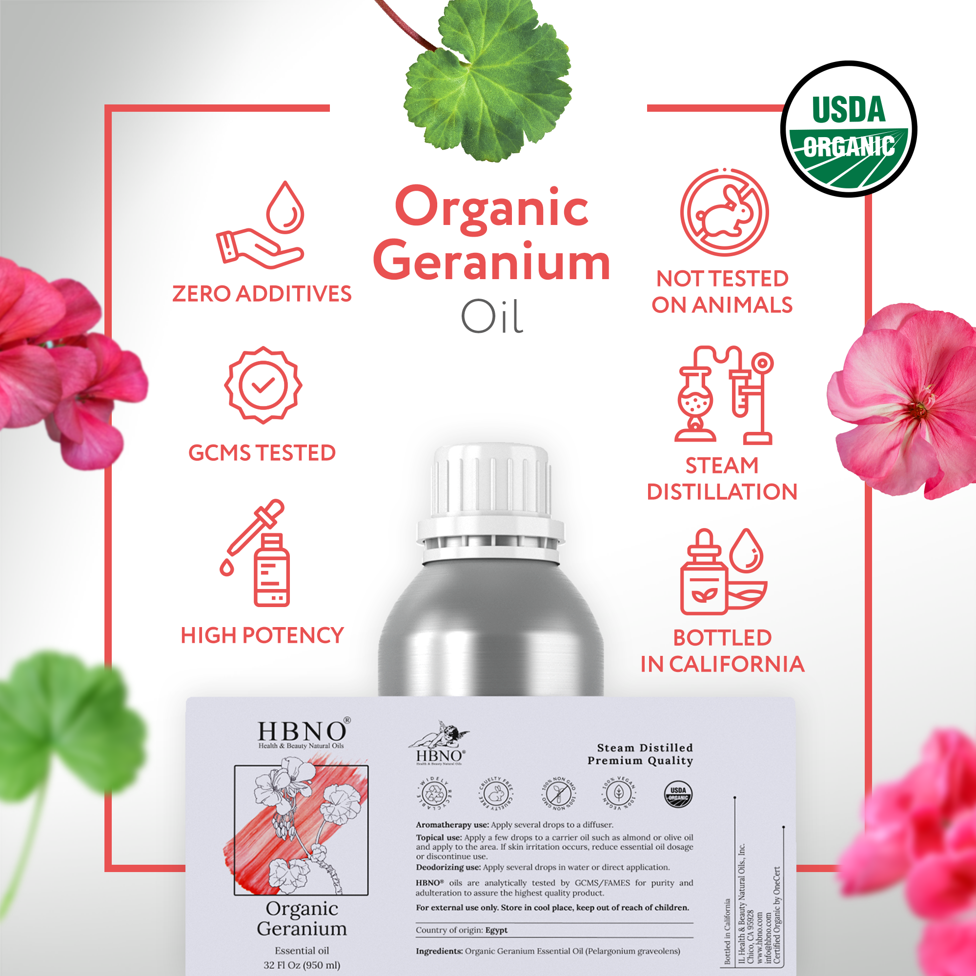 Geranium Essential Oil Organic Geranium Essential Oil Organic