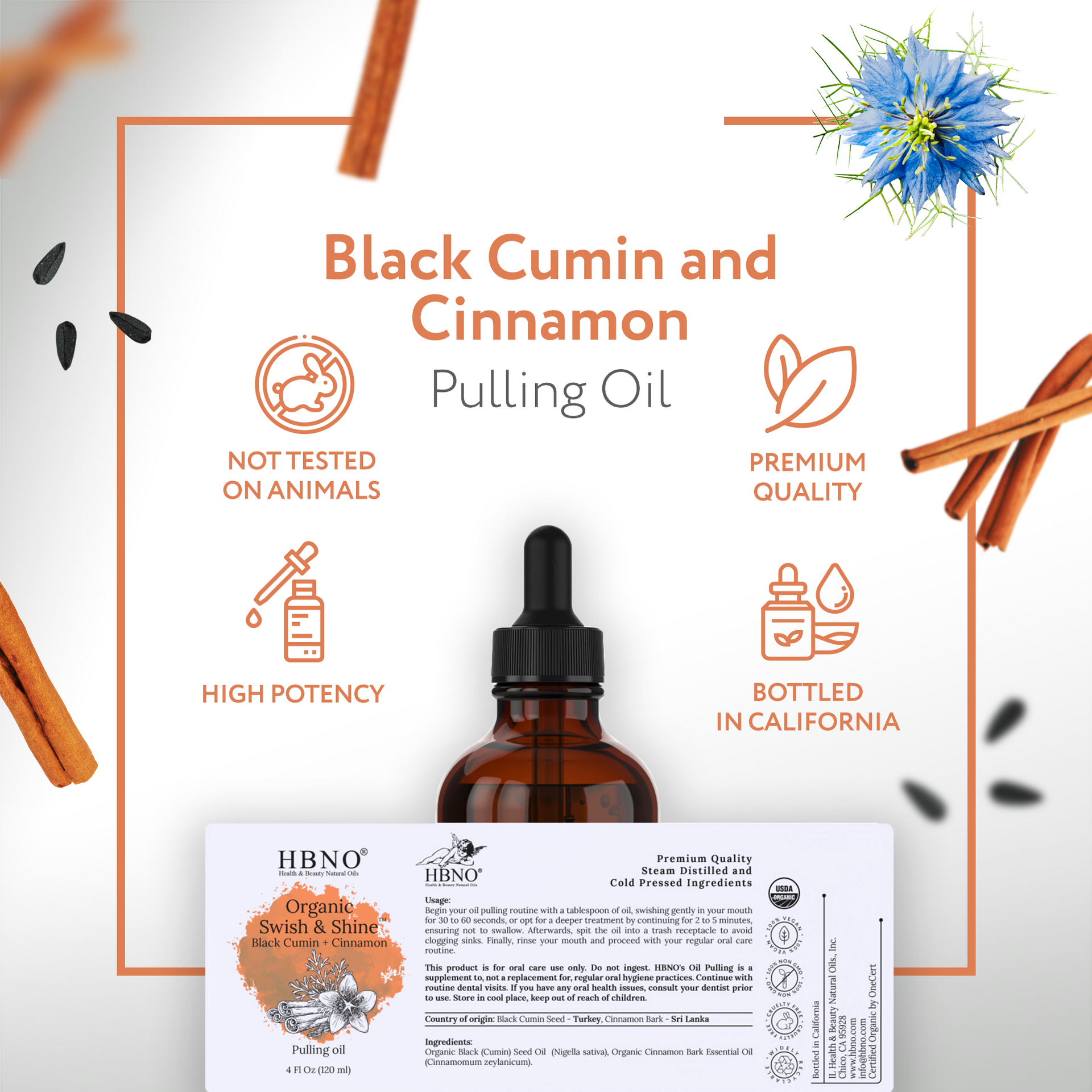 Organic Swish & Shine Black Cumin + Cinnamon Organic Swish & Shine Black Cumin + Cinnamon