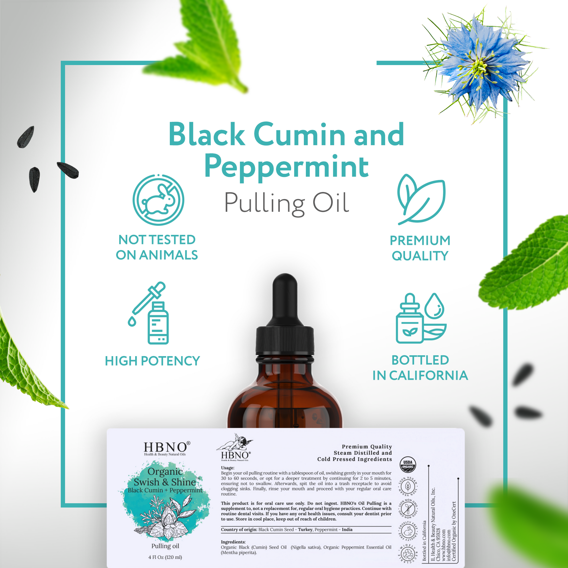 Organic Swish & Shine Black Cumin + Peppermint Organic Swish & Shine Black Cumin + Peppermint