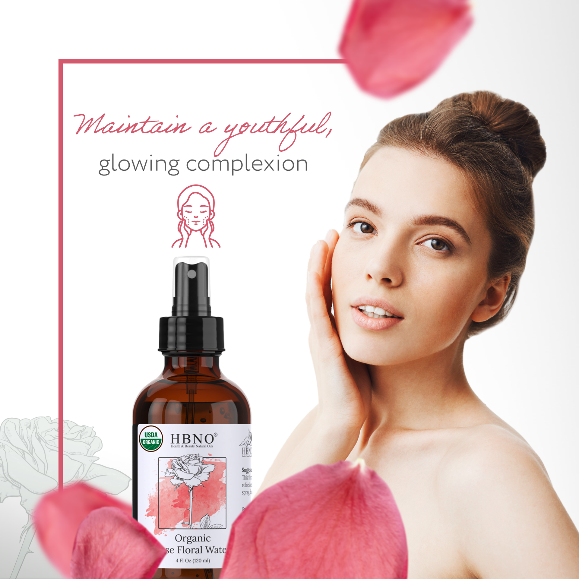 Rose Floral Water Organic Rose Floral Water Organic