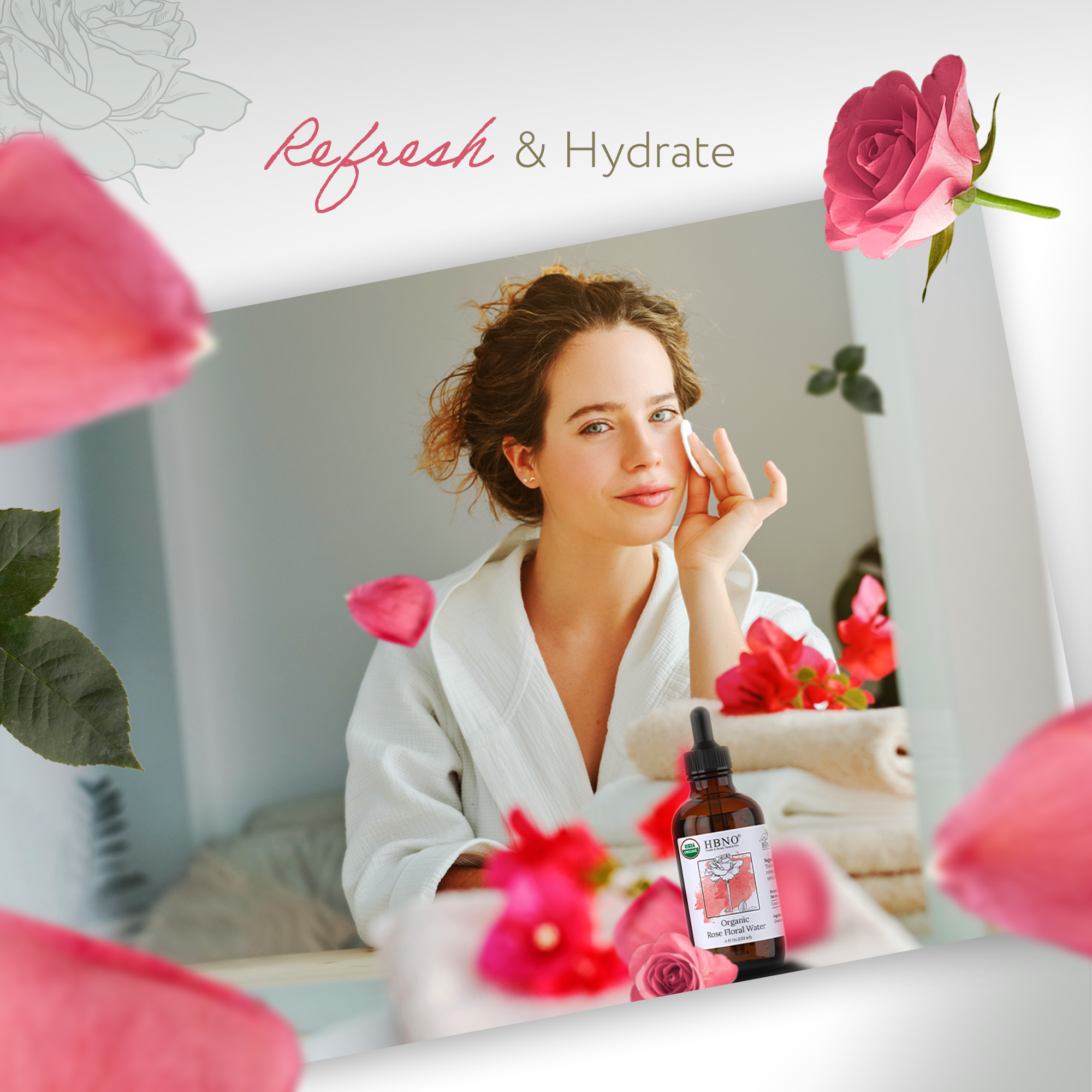 Rose Floral Water Organic Rose Floral Water Organic