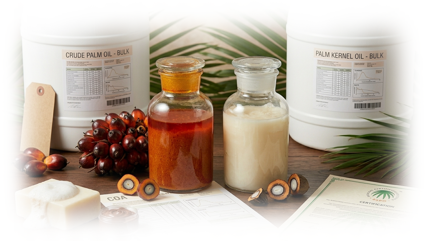 Palm Kernel Oil vs Palm Oil for Product Formulation: Grade Selection, Pricing & Sustainable Sourcing at Wholesale