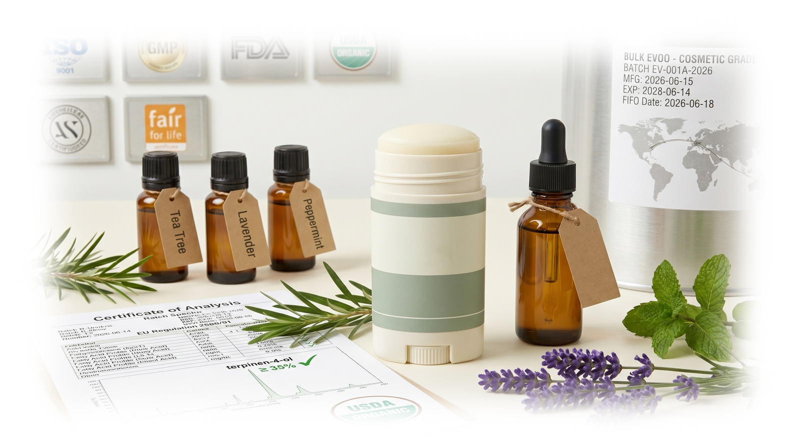 Bulk Essential Oils for Natural Deodorant Manufacturers: Private Label Formulation Guide