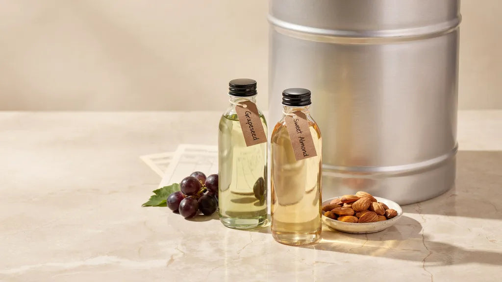 Grapeseed vs. Sweet Almond: Which Carrier Should You Buy by the Drum?