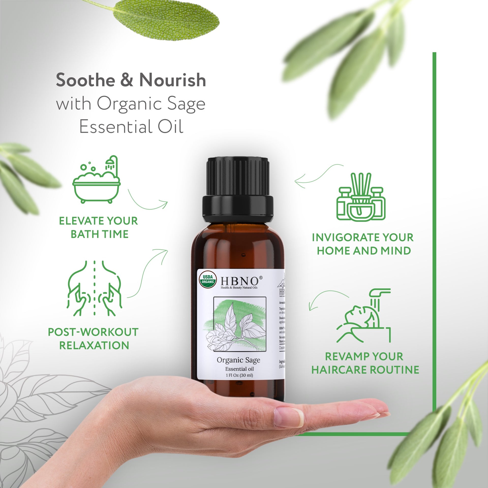 Sage Officinalis Essential Oil Organic