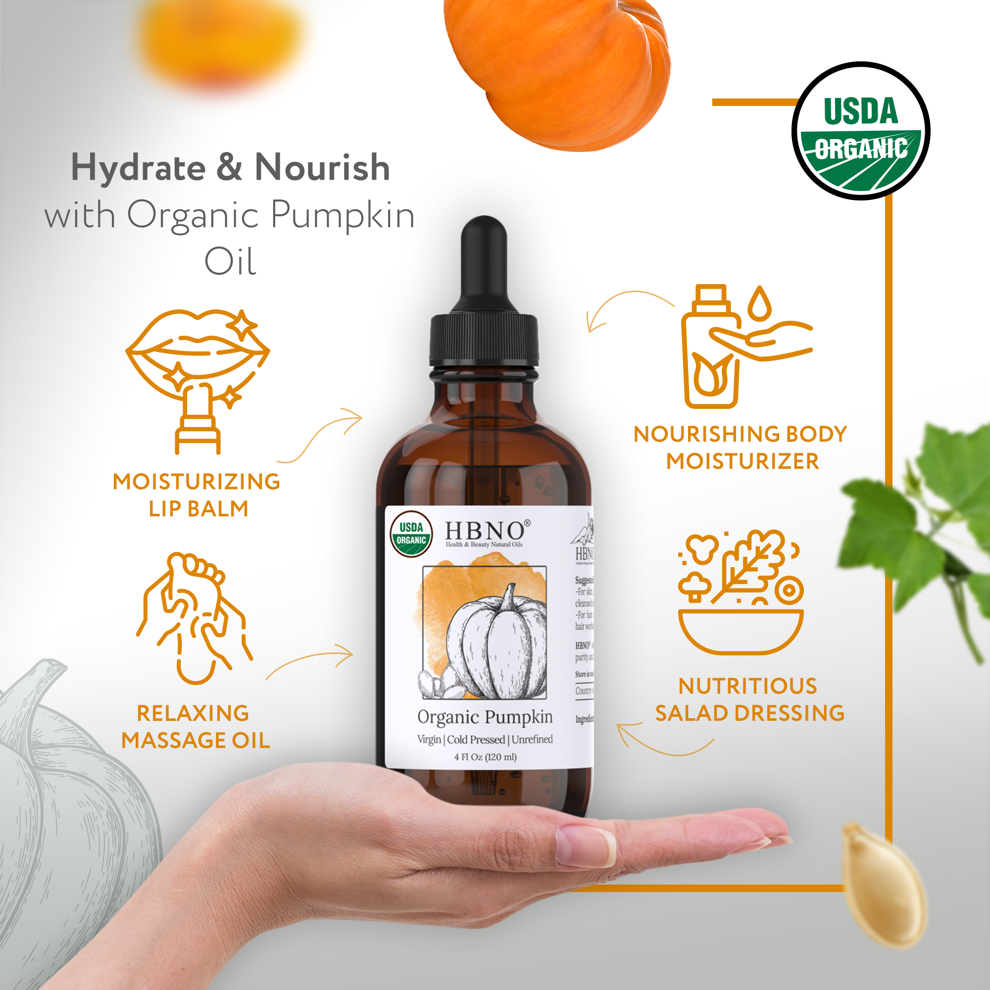 Pumpkin Seed Carrier Oil Organic