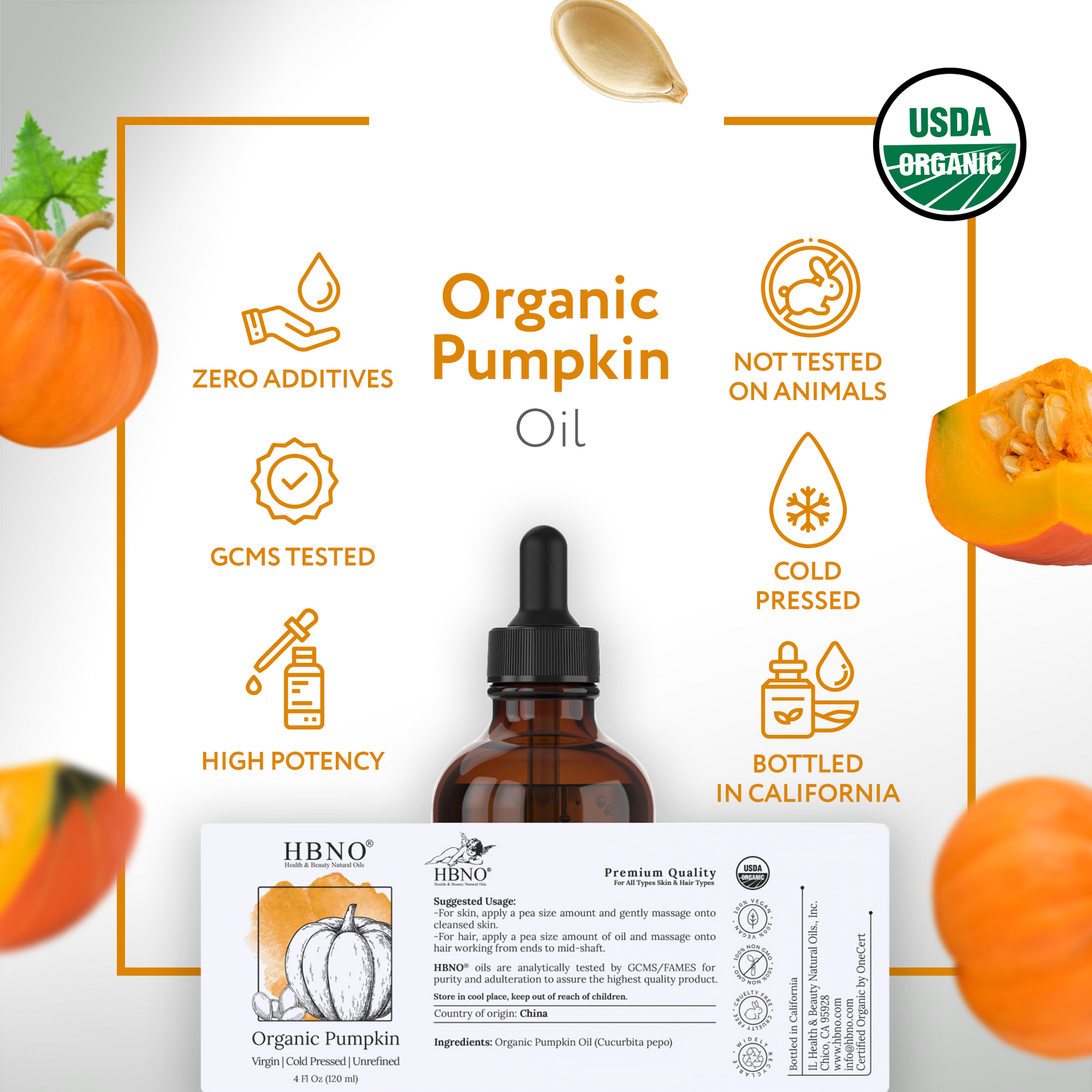 Pumpkin Seed Carrier Oil Organic