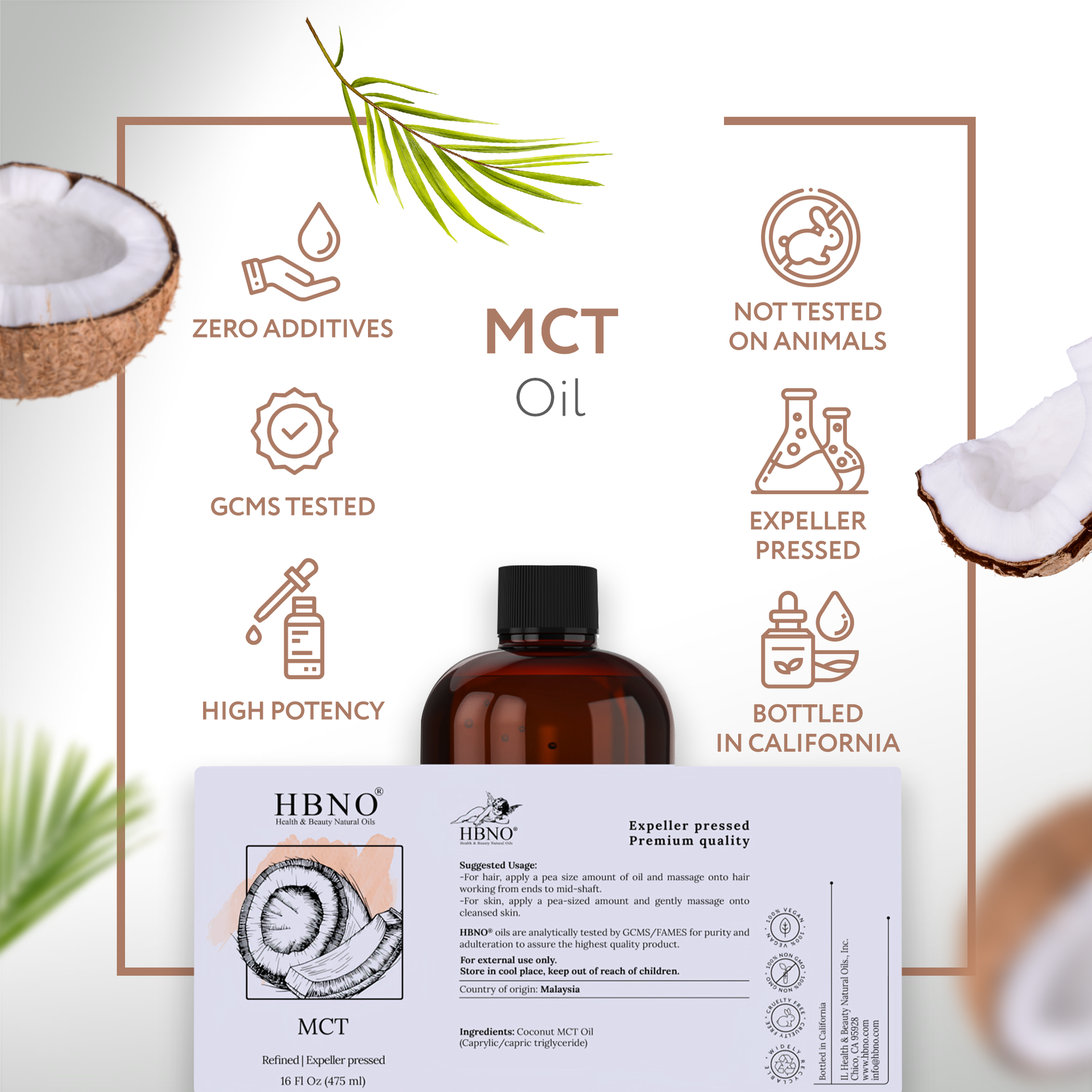 Fractionated Coconut (MCT) Carrier Oil