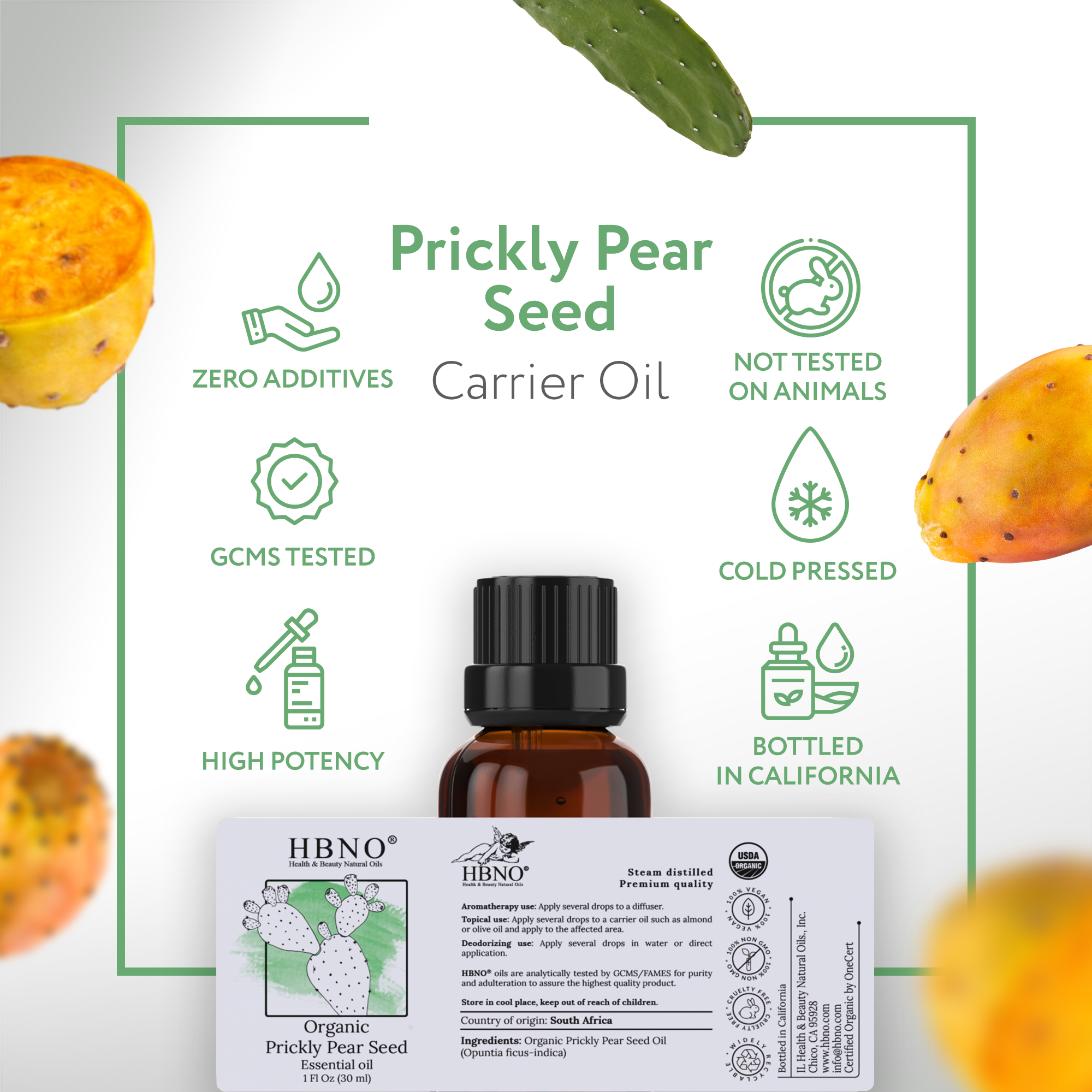 Prickly Pear Seed Carrier Oil Organic