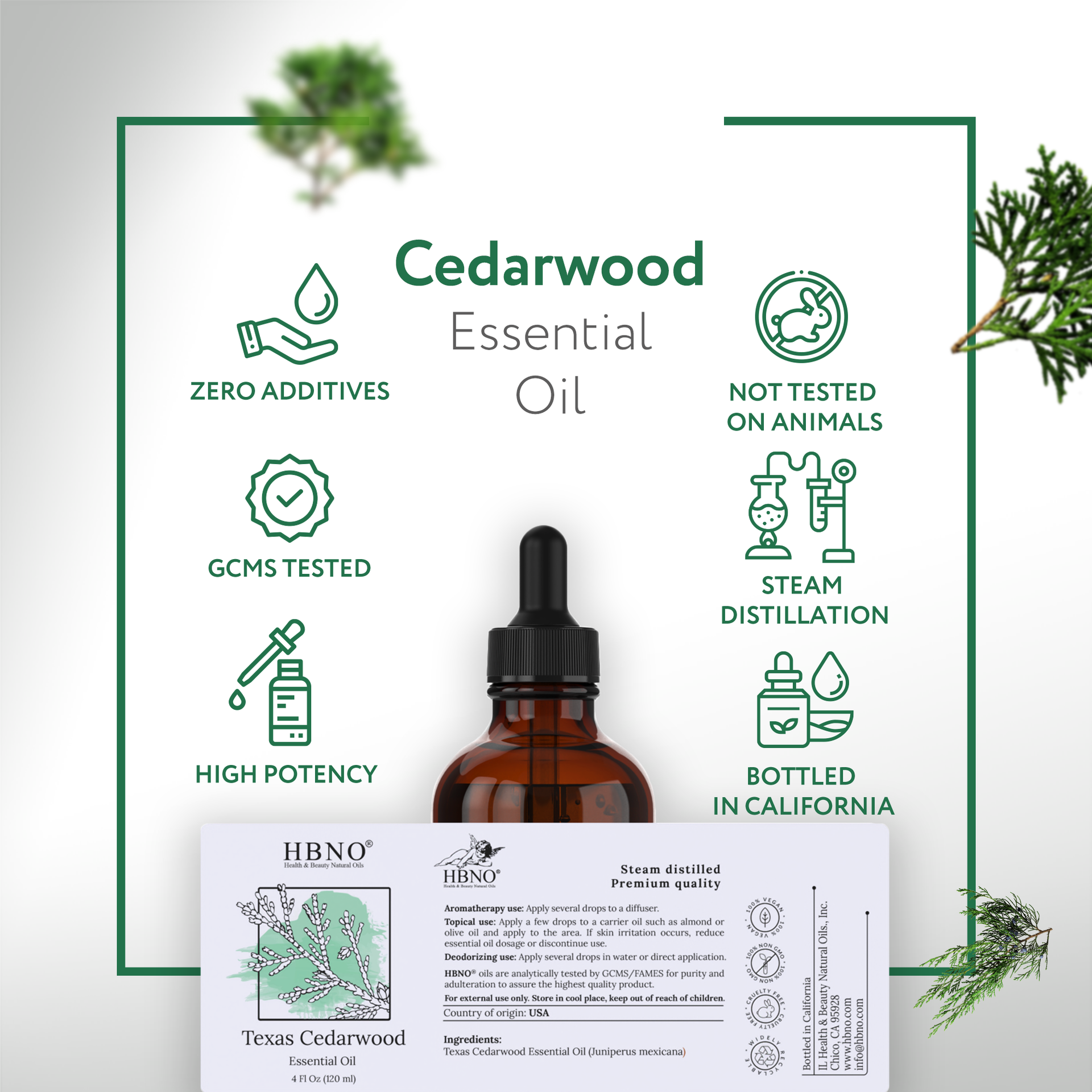 Cedarwood Essential Oil (Texas)