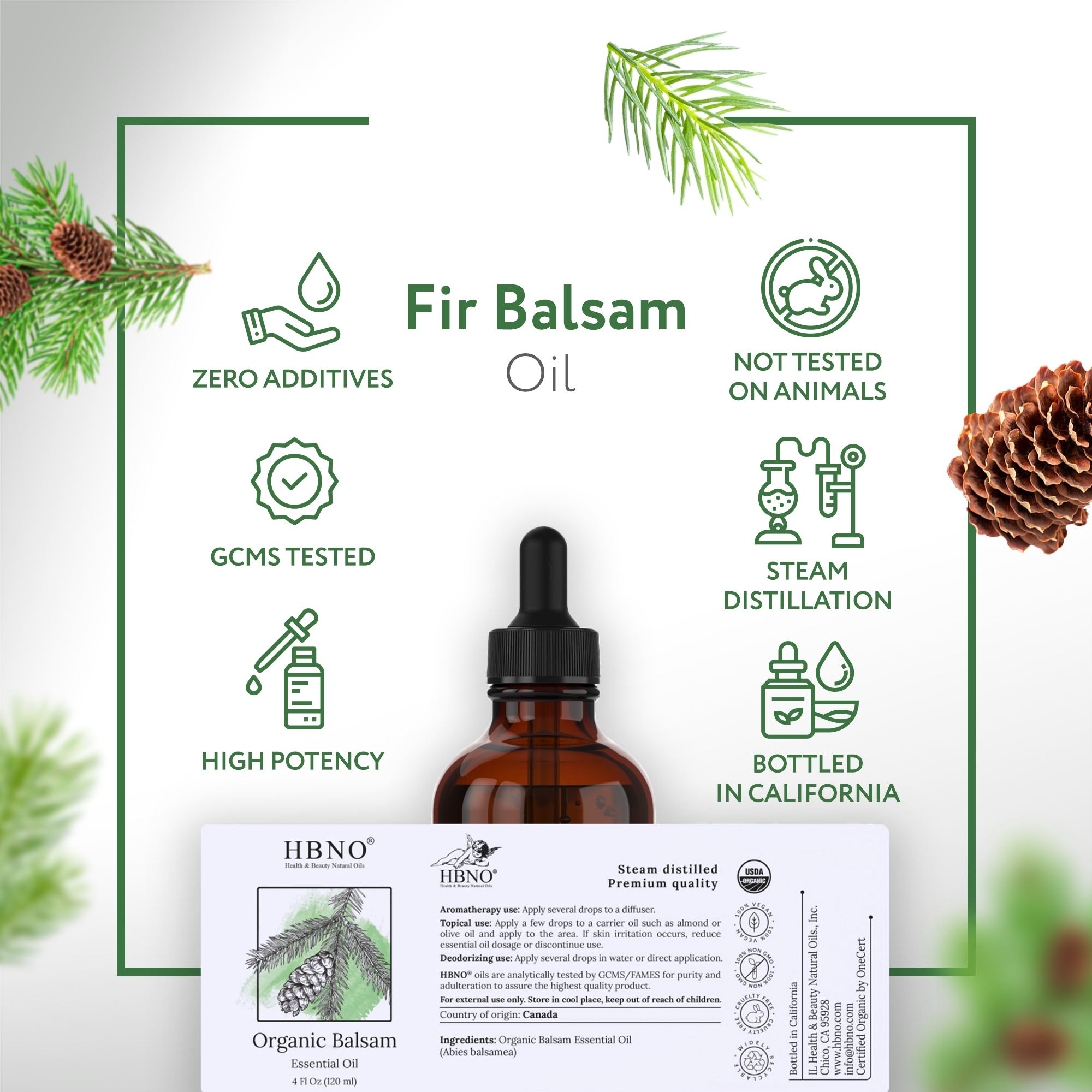 Fir Balsam Essential Oil Organic