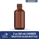 2 oz (60 ml) Amber Boston Glass Bottle