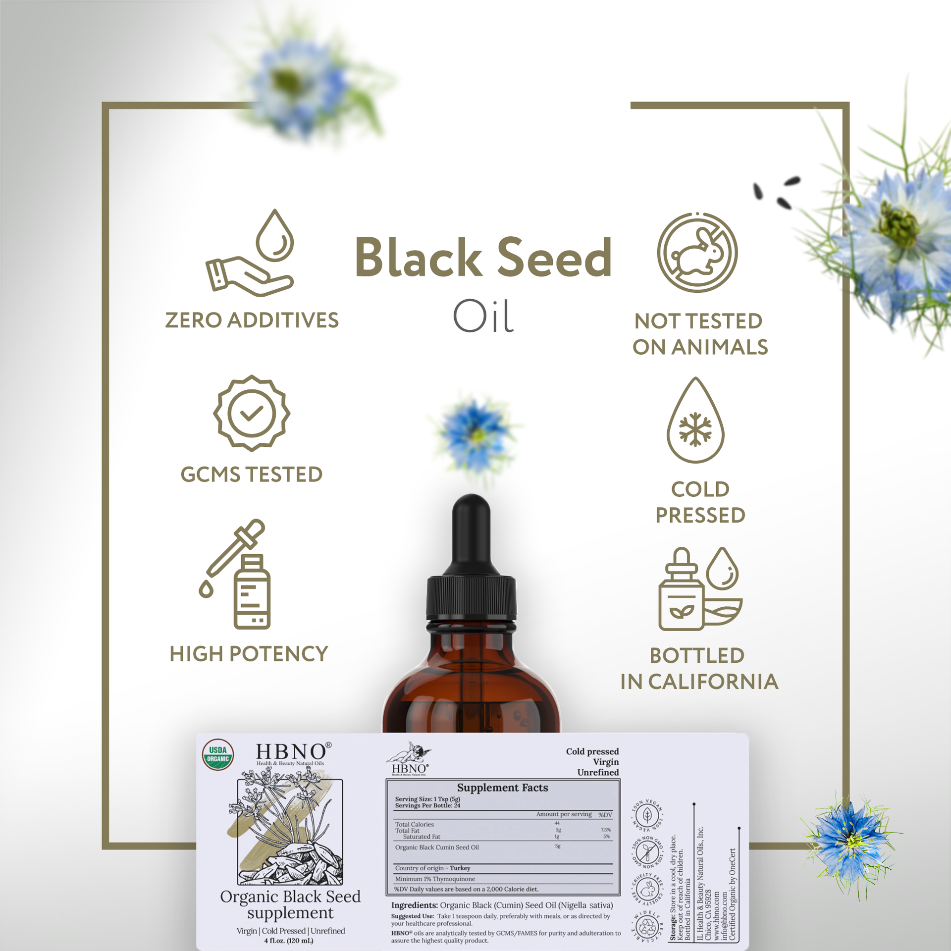 Black Seed Carrier Oil Virgin Unrefined Organic