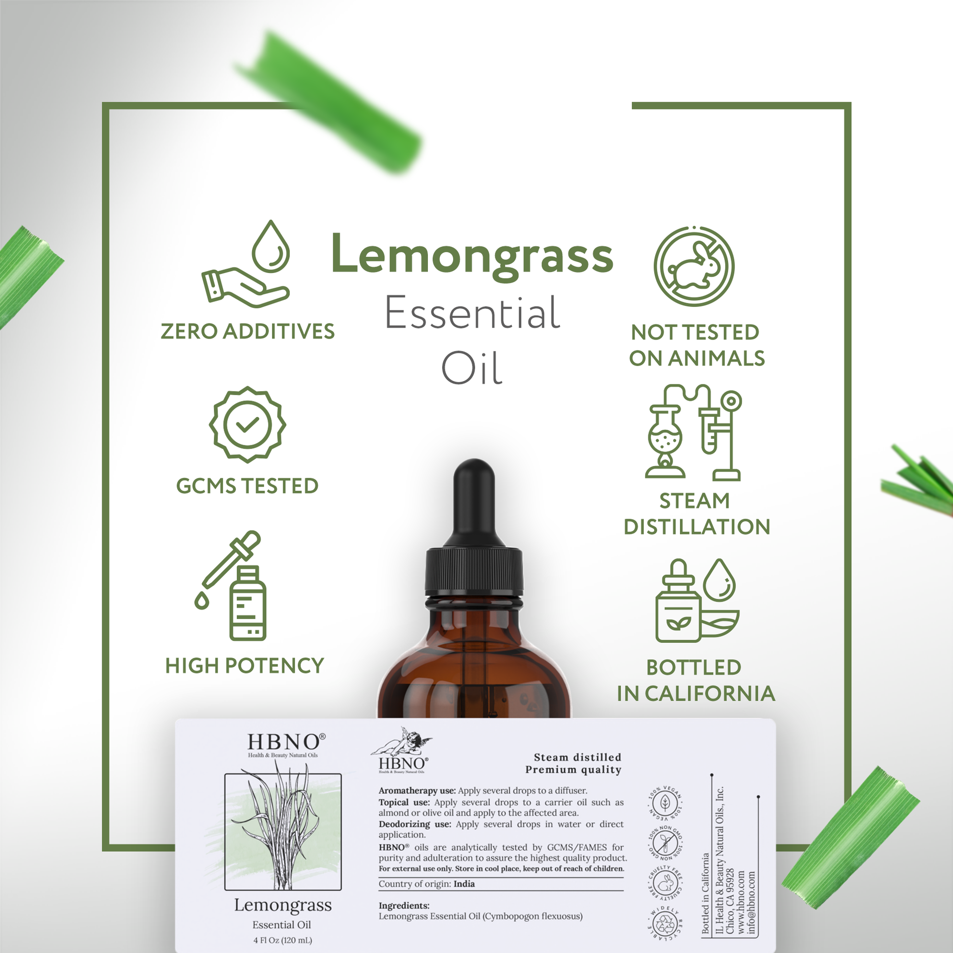 Lemongrass Essential Oil Organic