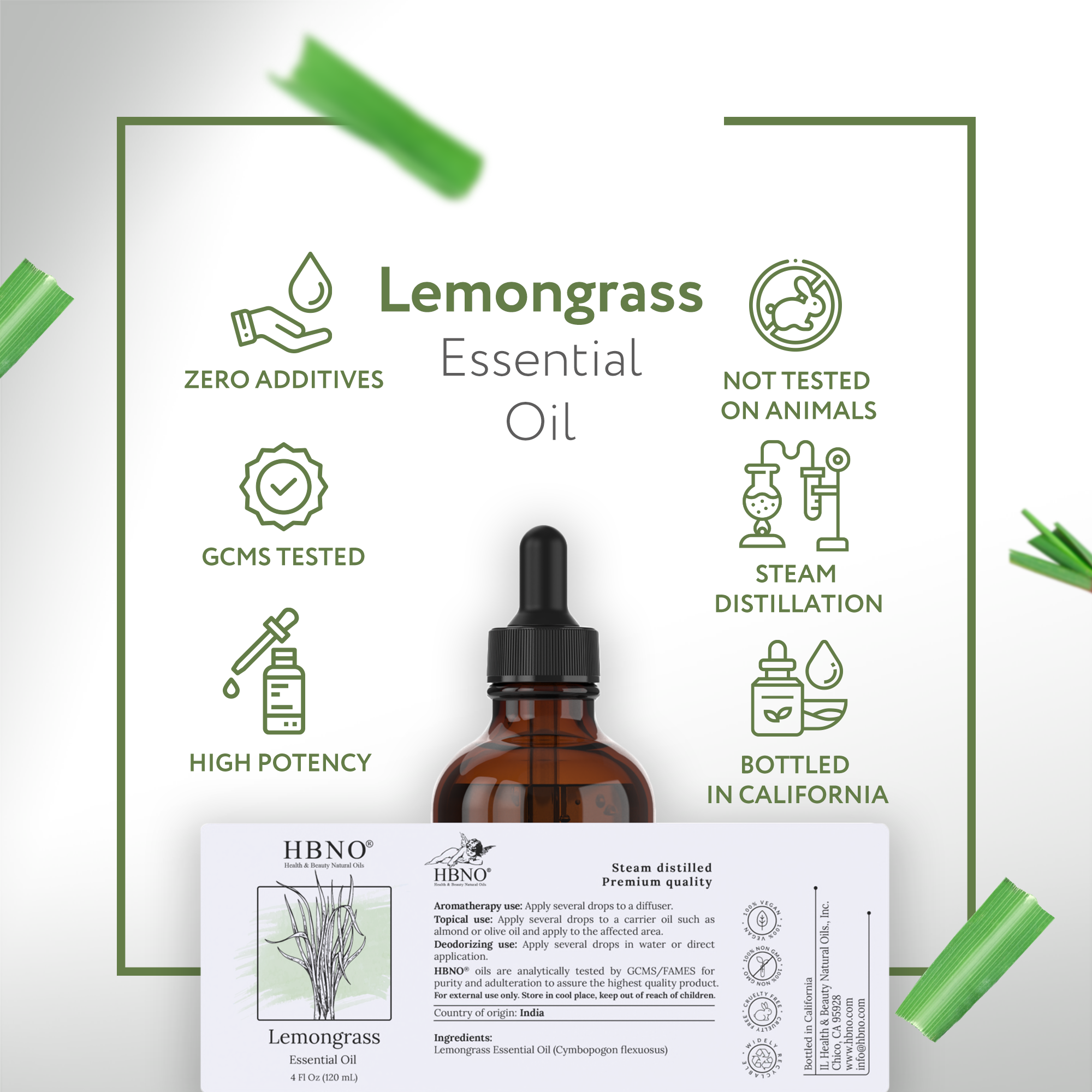 Lemongrass Essential Oil Organic