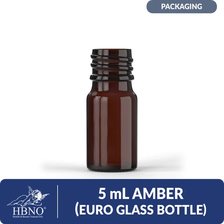 5 ml Amber Euro Glass Bottle
