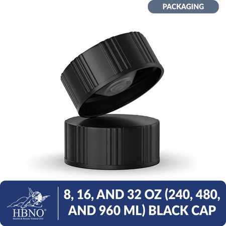 8, 16, and 32 oz (240, 480, and 960 ml) Black Cap
