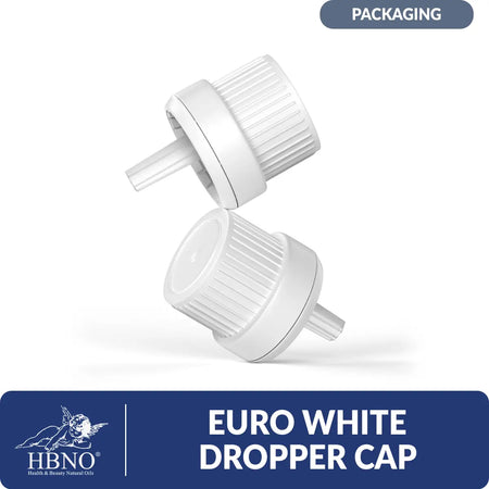 Euro White Dropper Cap